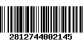 Código de Barras 2812744002145