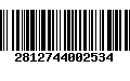 Código de Barras 2812744002534