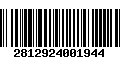 Código de Barras 2812924001944