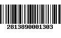 Código de Barras 2813890001303