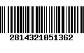 Código de Barras 2814321051362