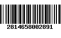 Código de Barras 2814658002891