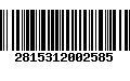 Código de Barras 2815312002585