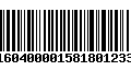 Código de Barras 2816040000158180123301