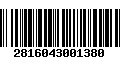 Código de Barras 2816043001380