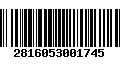 Código de Barras 2816053001745