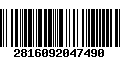 Código de Barras 2816092047490