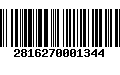 Código de Barras 2816270001344