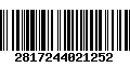 Código de Barras 2817244021252