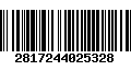 Código de Barras 2817244025328