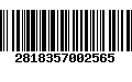 Código de Barras 2818357002565