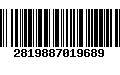 Código de Barras 2819887019689