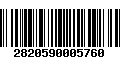 Código de Barras 2820590005760