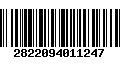 Código de Barras 2822094011247