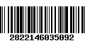 Código de Barras 2822146035092