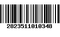 Código de Barras 2823511010348