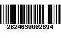 Código de Barras 2824630002894