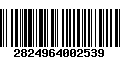 Código de Barras 2824964002539