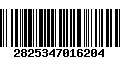 Código de Barras 2825347016204