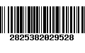 Código de Barras 2825382029528