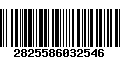 Código de Barras 2825586032546