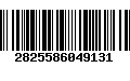 Código de Barras 2825586049131