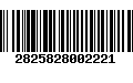 Código de Barras 2825828002221