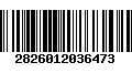 Código de Barras 2826012036473