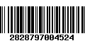 Código de Barras 2828797004524