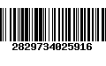 Código de Barras 2829734025916