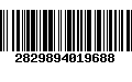 Código de Barras 2829894019688