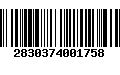 Código de Barras 2830374001758