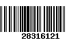 Código de Barras 28316121