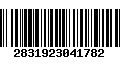 Código de Barras 2831923041782