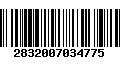 Código de Barras 2832007034775