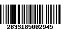 Código de Barras 2833185002945