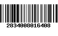 Código de Barras 2834008016408