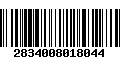 Código de Barras 2834008018044