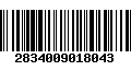 Código de Barras 2834009018043