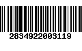 Código de Barras 2834922003119