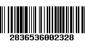 Código de Barras 2836536002328