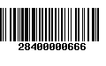 Código de Barras 28400000666