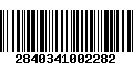 Código de Barras 2840341002282