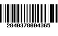 Código de Barras 2840378004365