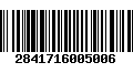 Código de Barras 2841716005006