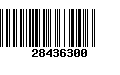 Código de Barras 28436300