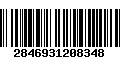 Código de Barras 2846931208348