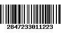 Código de Barras 2847233011223