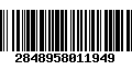 Código de Barras 2848958011949