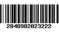 Código de Barras 2848982023222